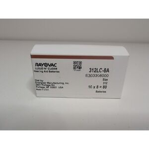 10 Pkgs Rayovac 312 Loud N Clear Hearing Aid Batteries 80 Batteries Exp Dec 26